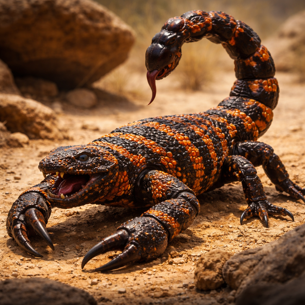 Gila-Corpion, hybrid of Gila monster and Scorpion