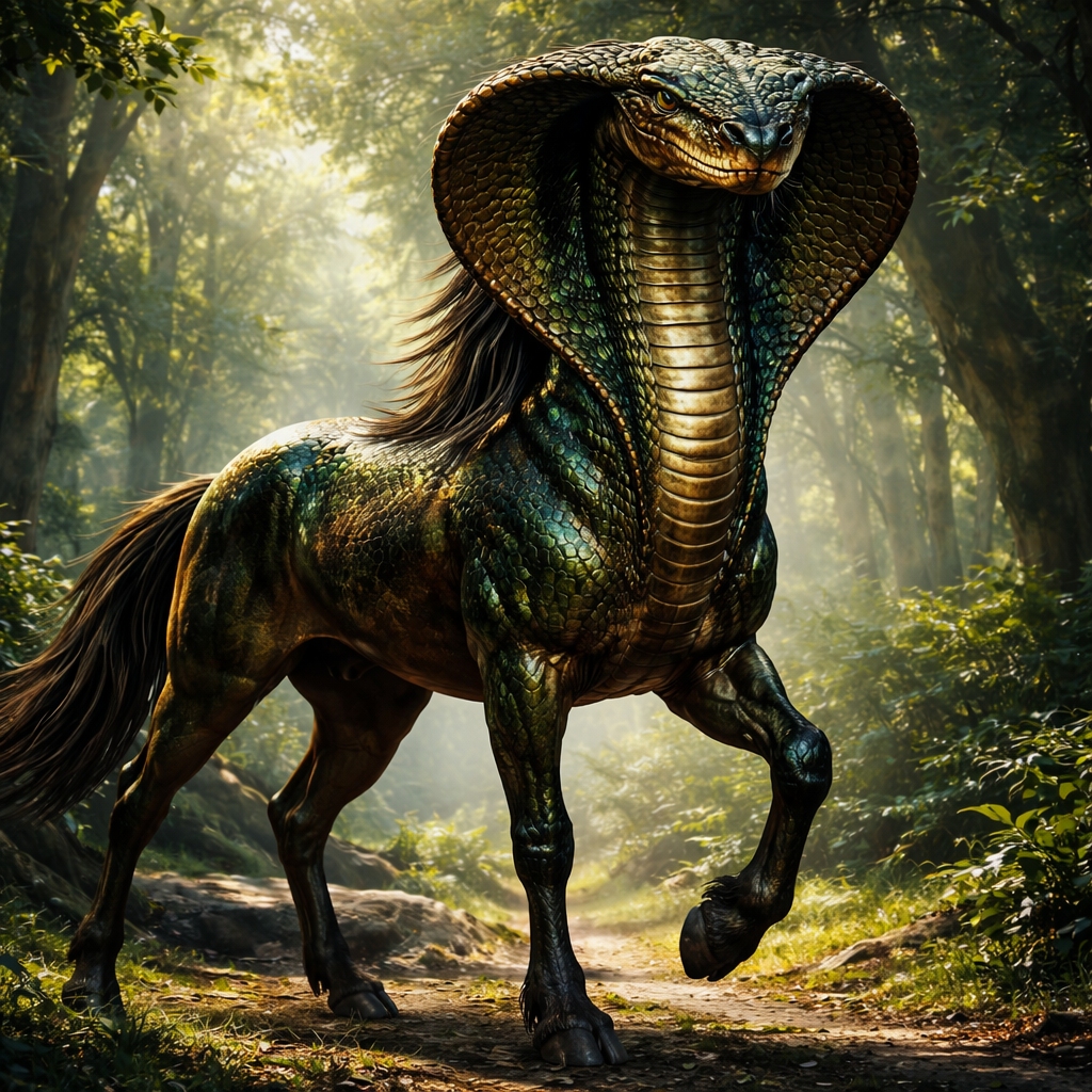 Cobrahorse, hybrid of Cobra and horse