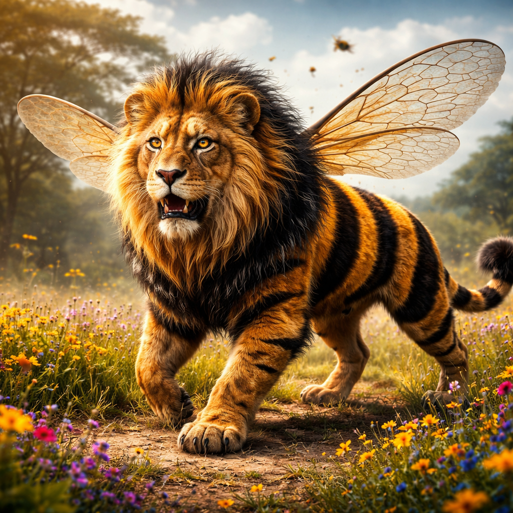 Lionbee, hybrid of Lion and Bumblebee