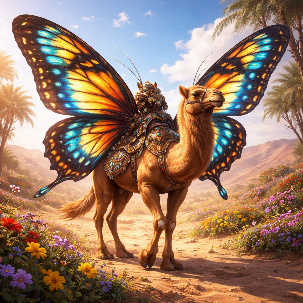 Camelyptera, hybrid of Camel and Butterfly