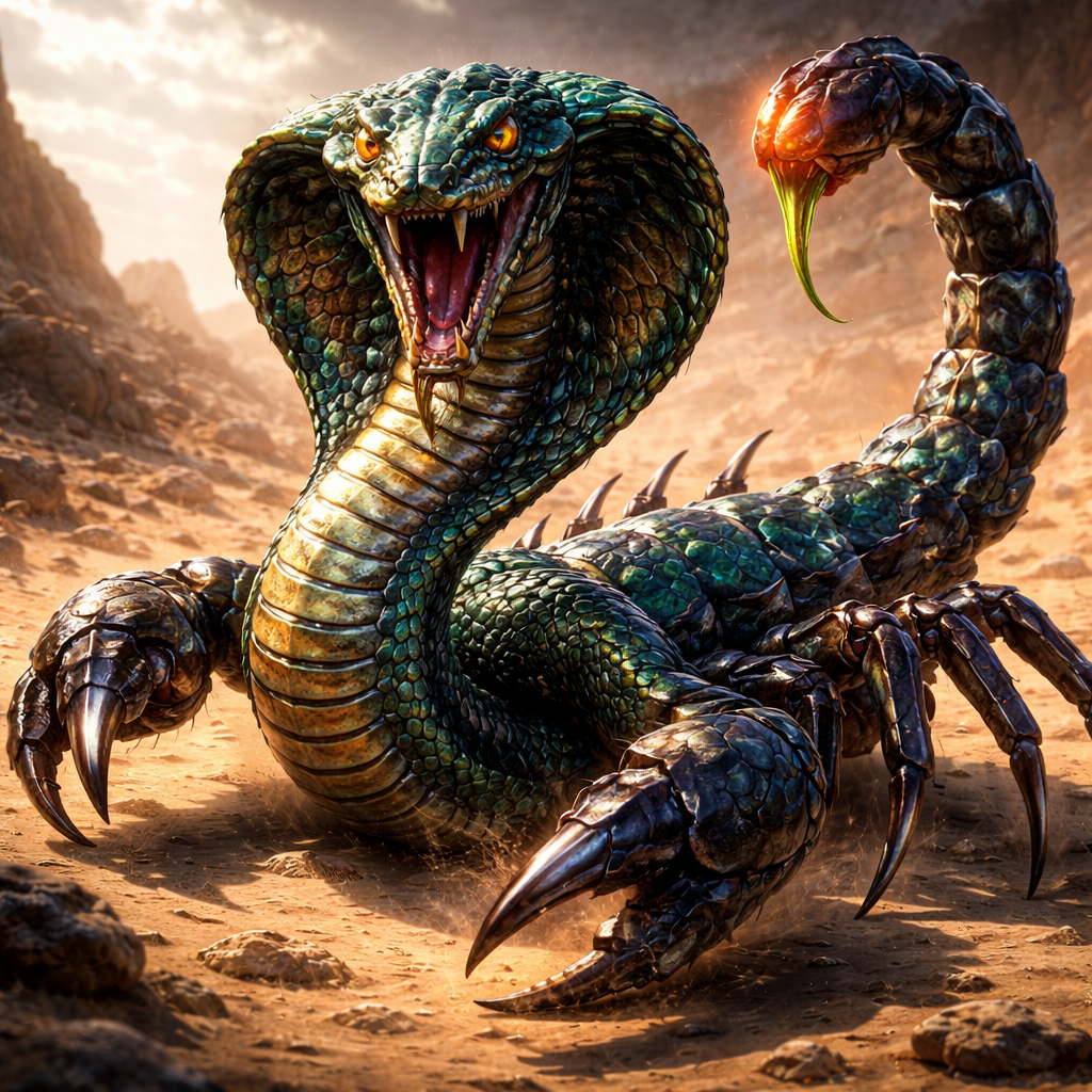 Cobrapion, hybrid of Cobra and Scorpion
