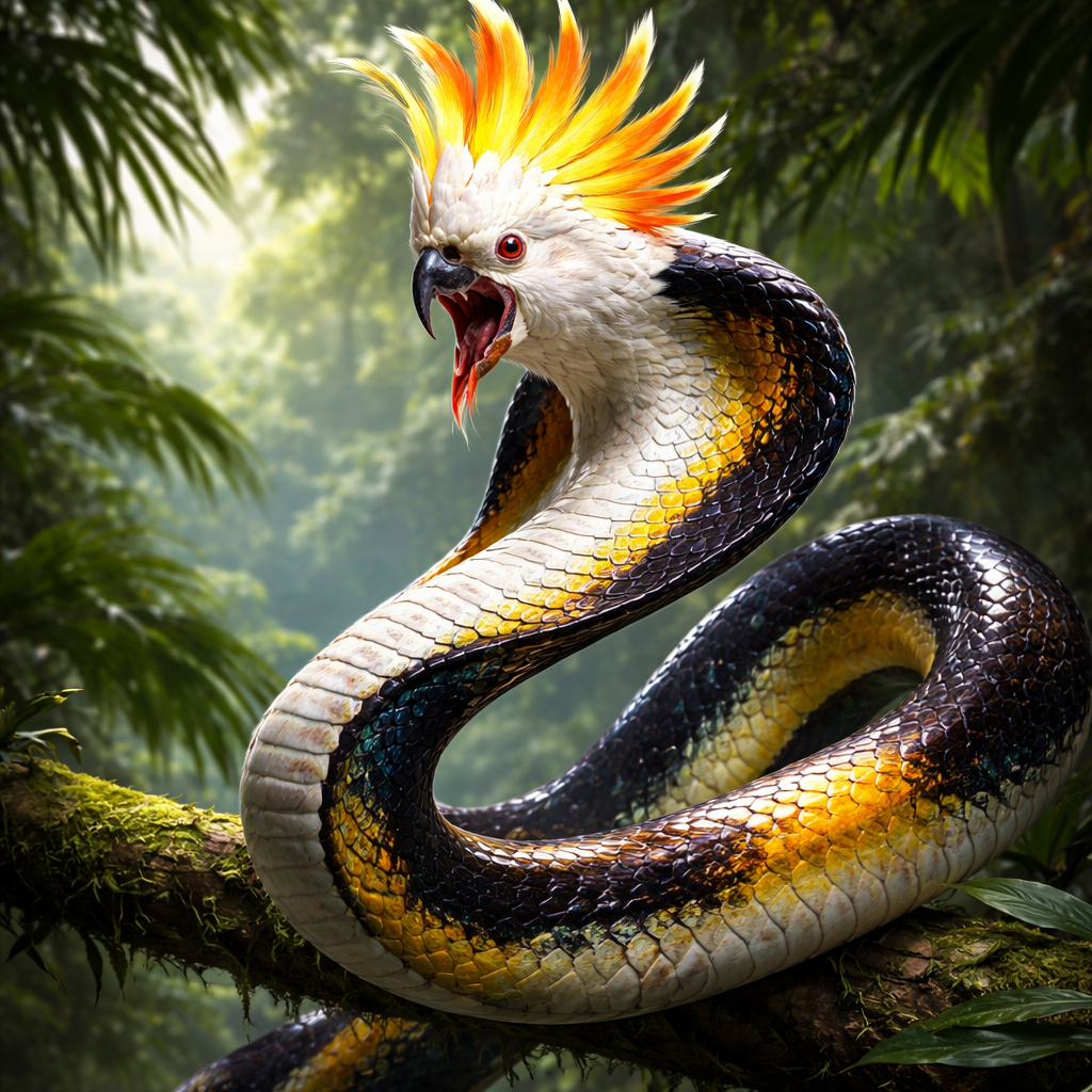 Cocobra, hybrid of Cockatoo and Cobra