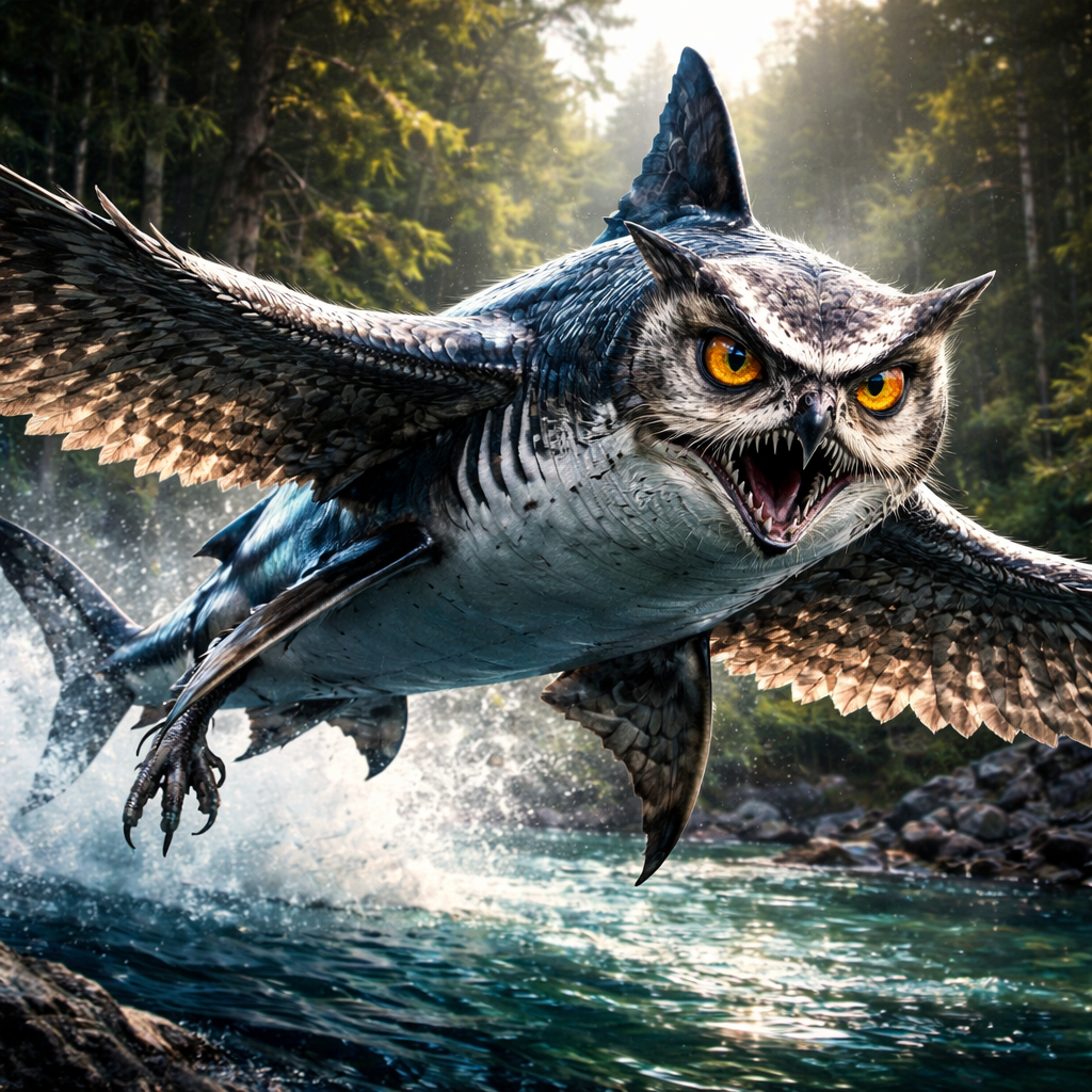 Showl, hybrid of Shark and Owl