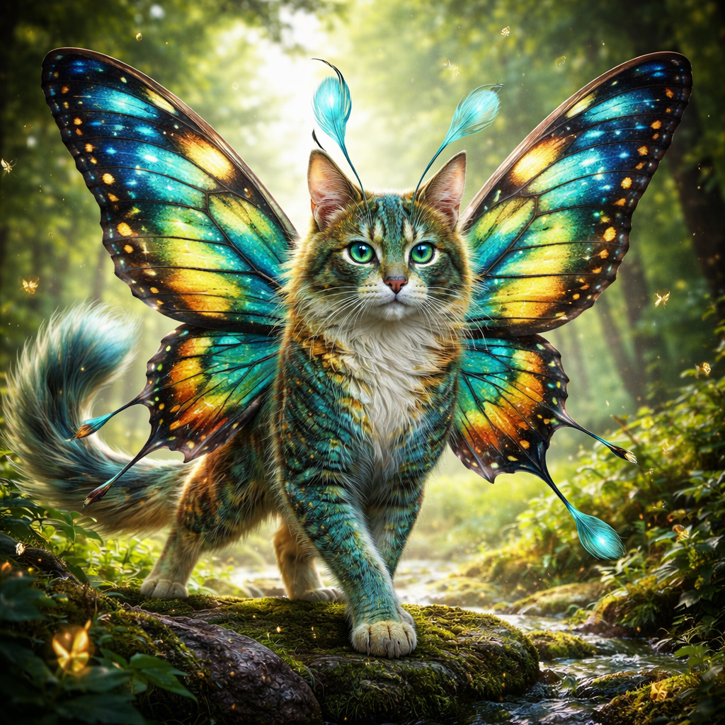 Buttercat, hybrid of Butterfly and Cat