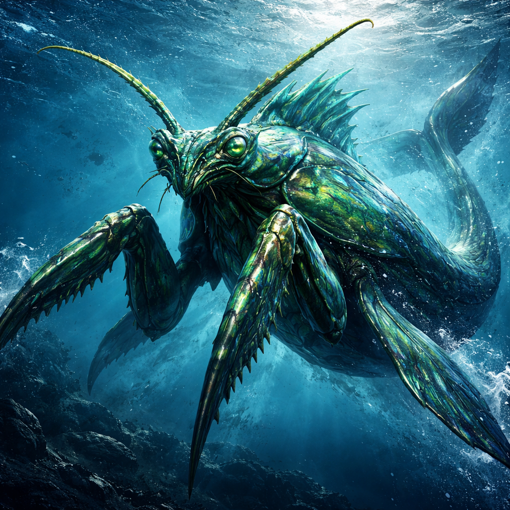 Mantawhale, hybrid of Mantis and Whale