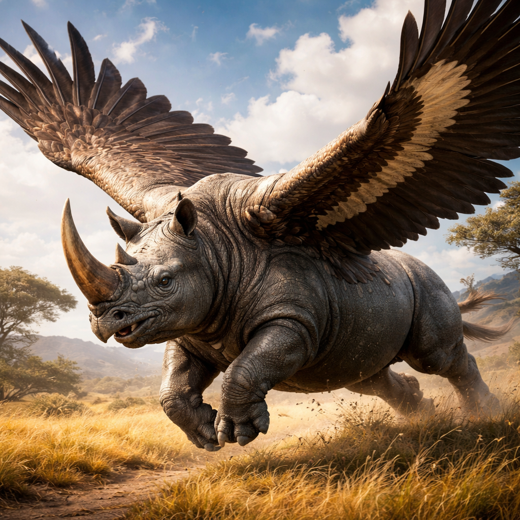 Condorhinoceros, hybrid of Condor and Rhinoceros