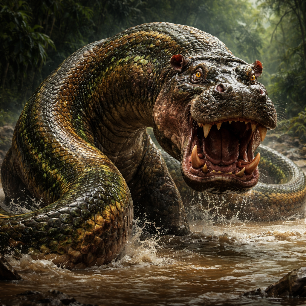 Hippotoxin, hybrid of Snake and Hippopotamus