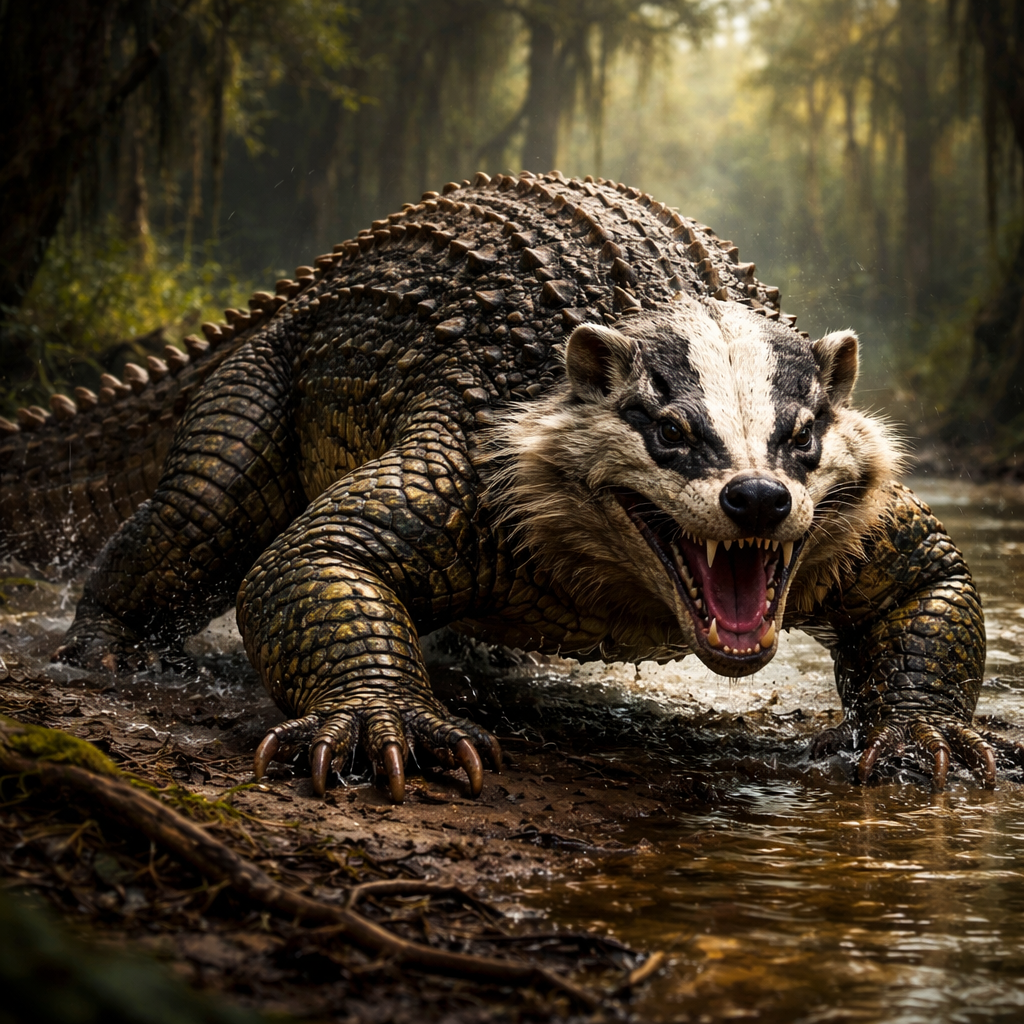 Allibadger, hybrid of Alligator and Badger