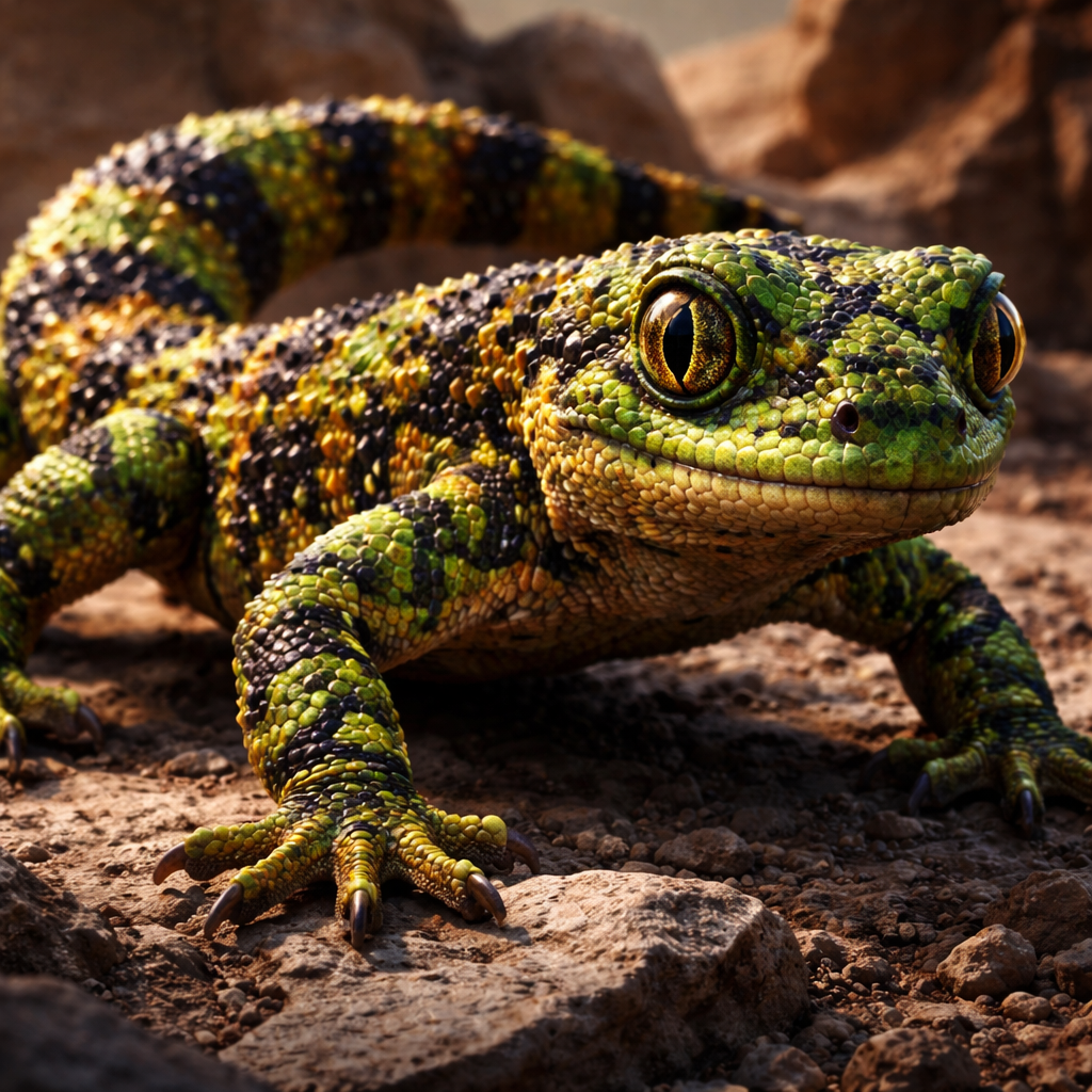 Geckamonster, hybrid of Gecko and Gila monster