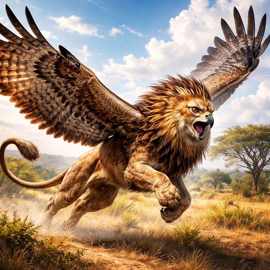 Lionfalcon, hybrid of Lion and falcon