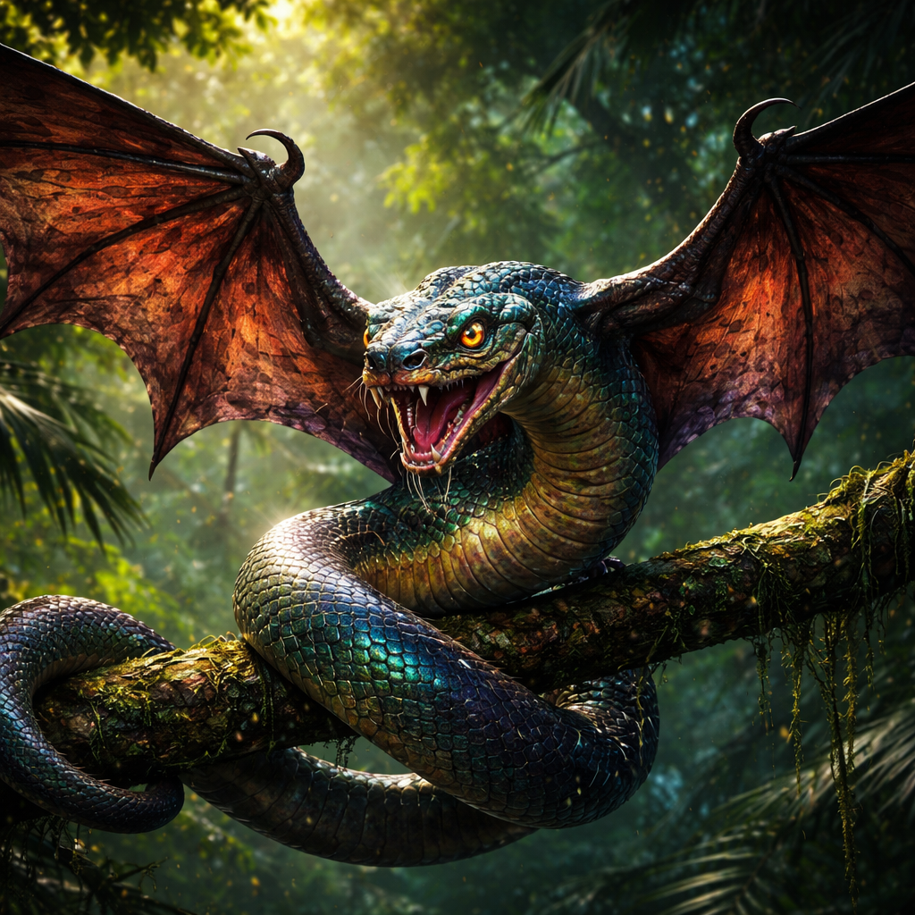 Serpibat, hybrid of Snake and Bat