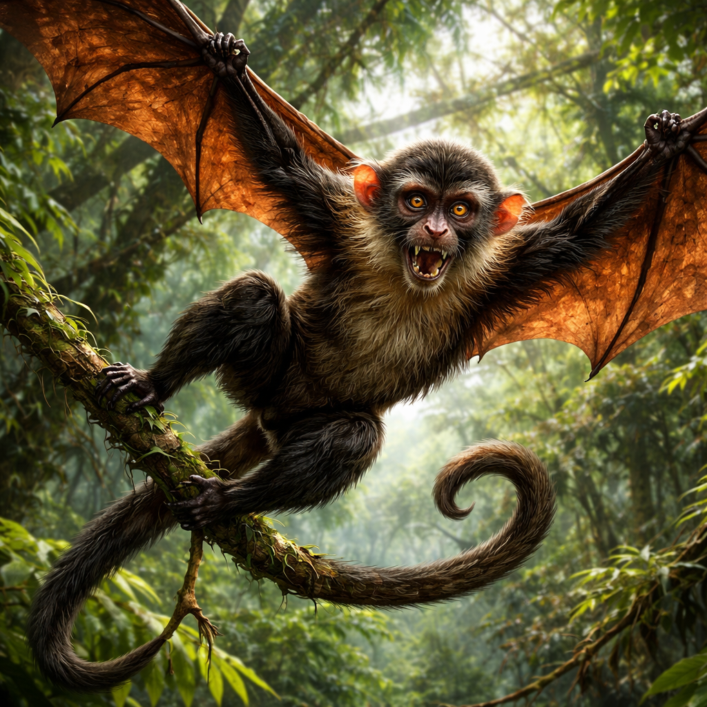 Monbat, hybrid of Monkey and Bat