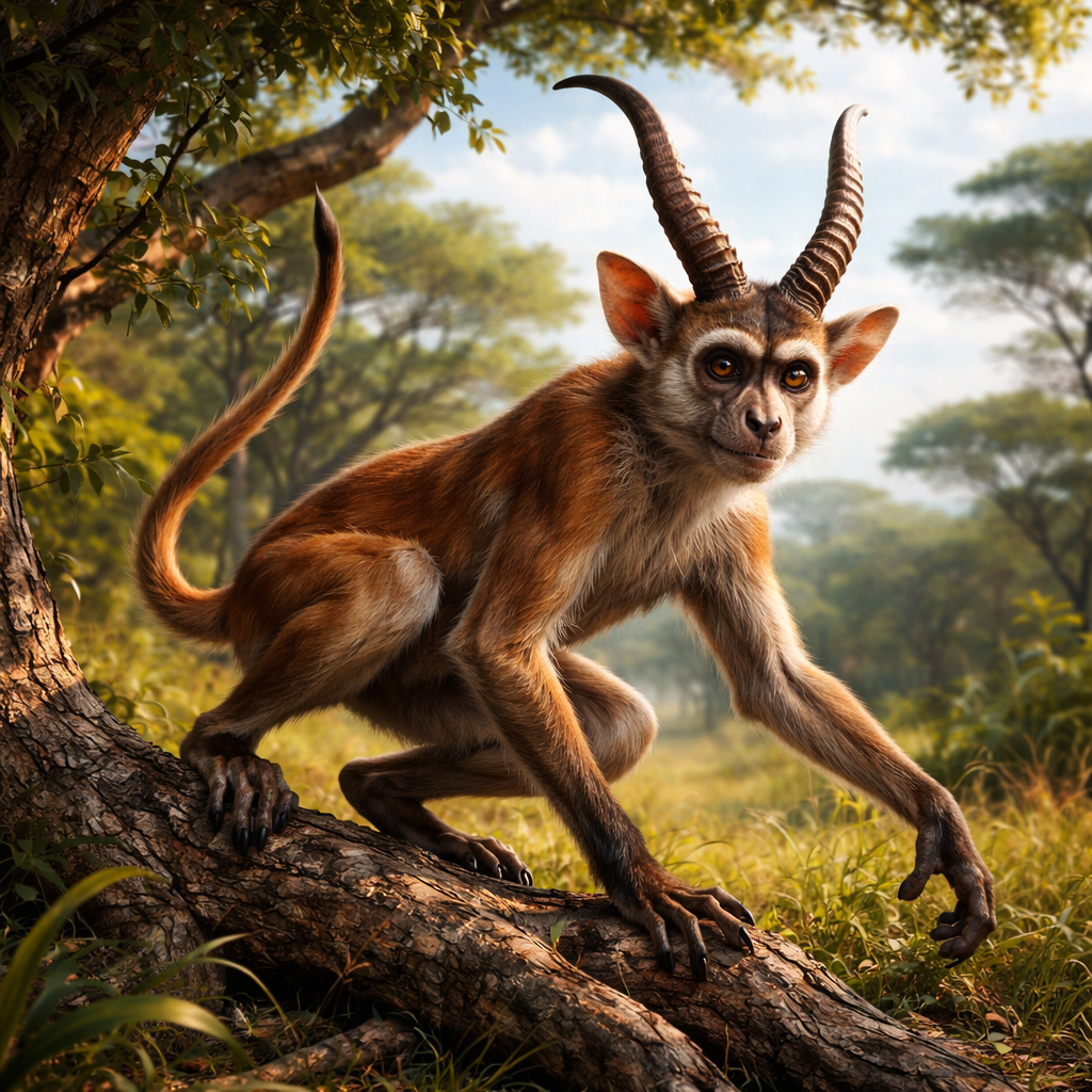 Anteloponkey, hybrid of Antelope and Monkey