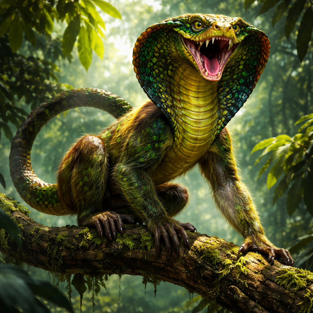 Moncobra, hybrid of Monkey and Cobra