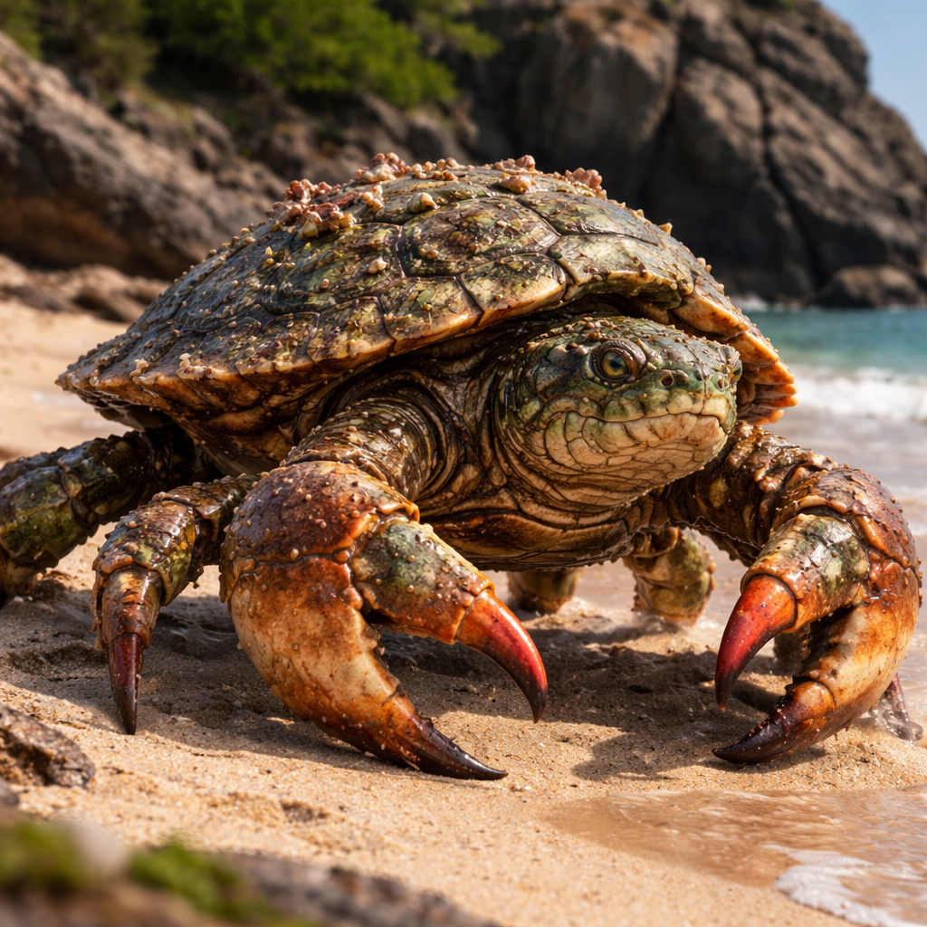 Craburtle, hybrid of Crab and Turtle