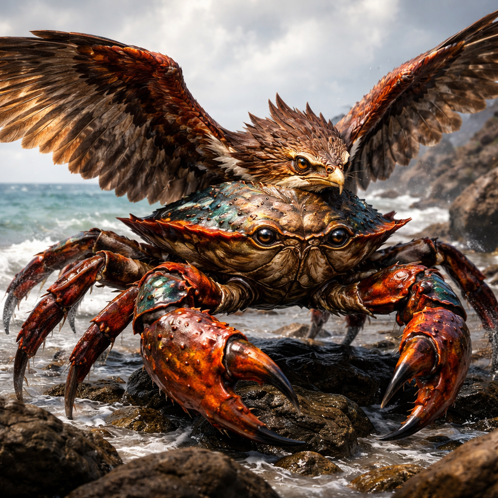 Hawkrab, hybrid of Hawk and Crab