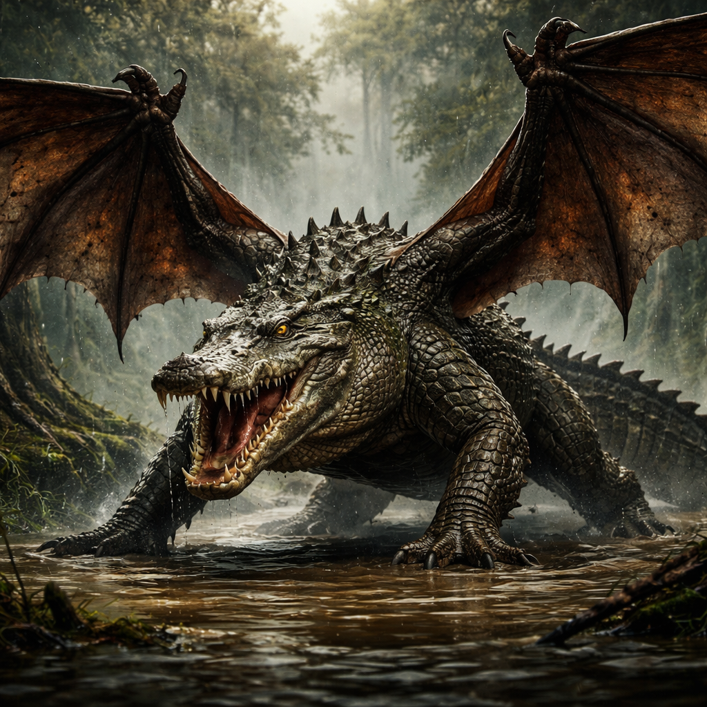 Crocobat, hybrid of Bat and Crocodile