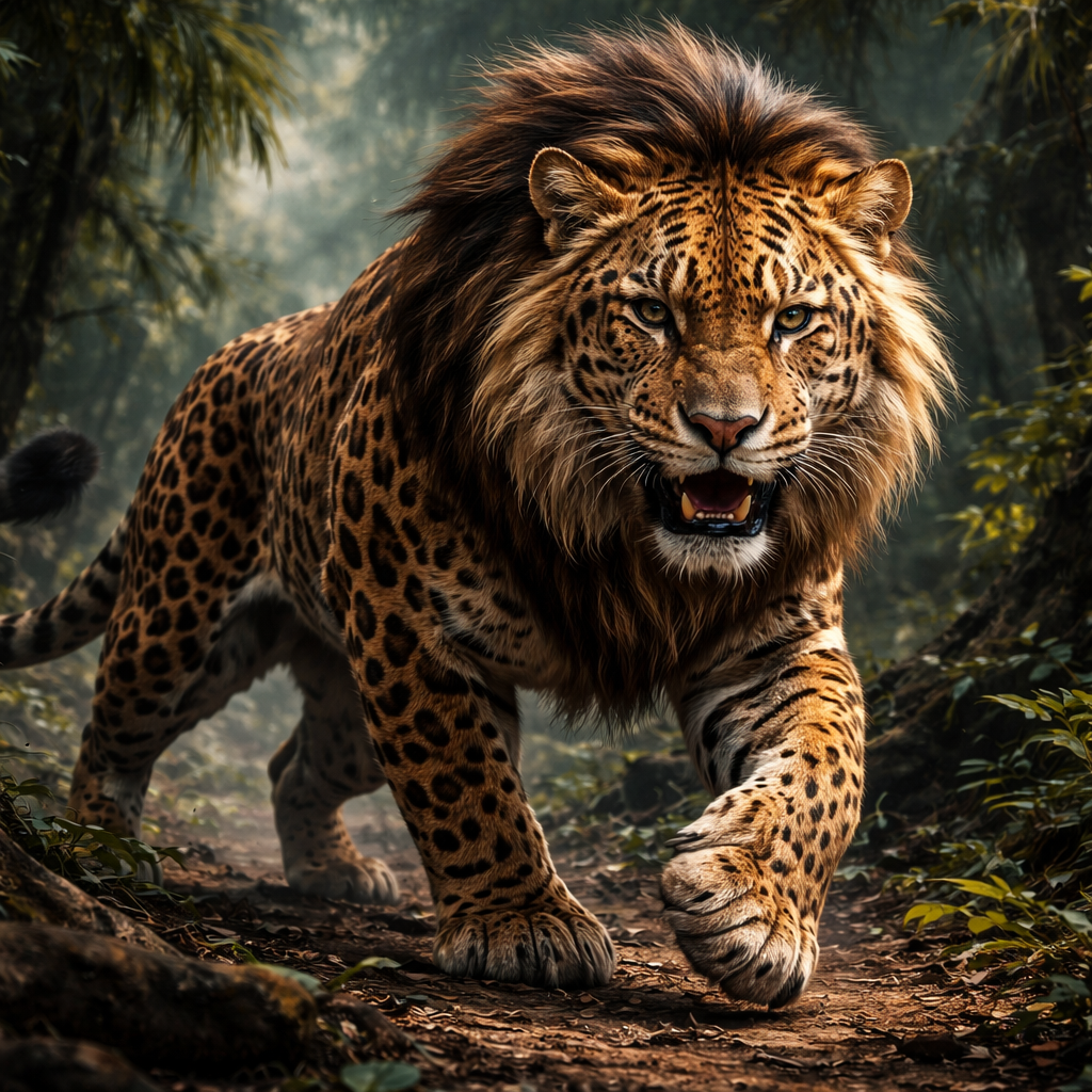 Jaglion, hybrid of Jaguar and Lion