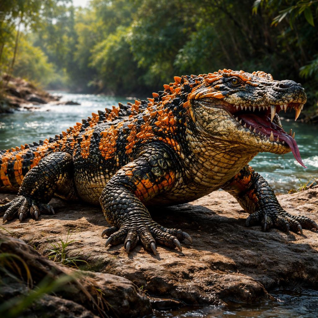 Crocogila, hybrid of Crocodile and Gila monster
