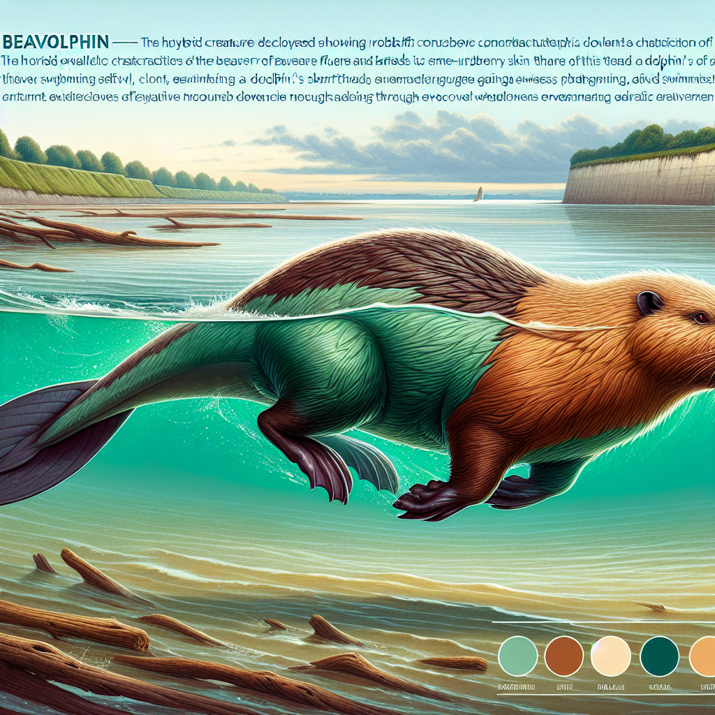 Beavolphin, an AI-generated hybrid of Beaver and Dolphin
