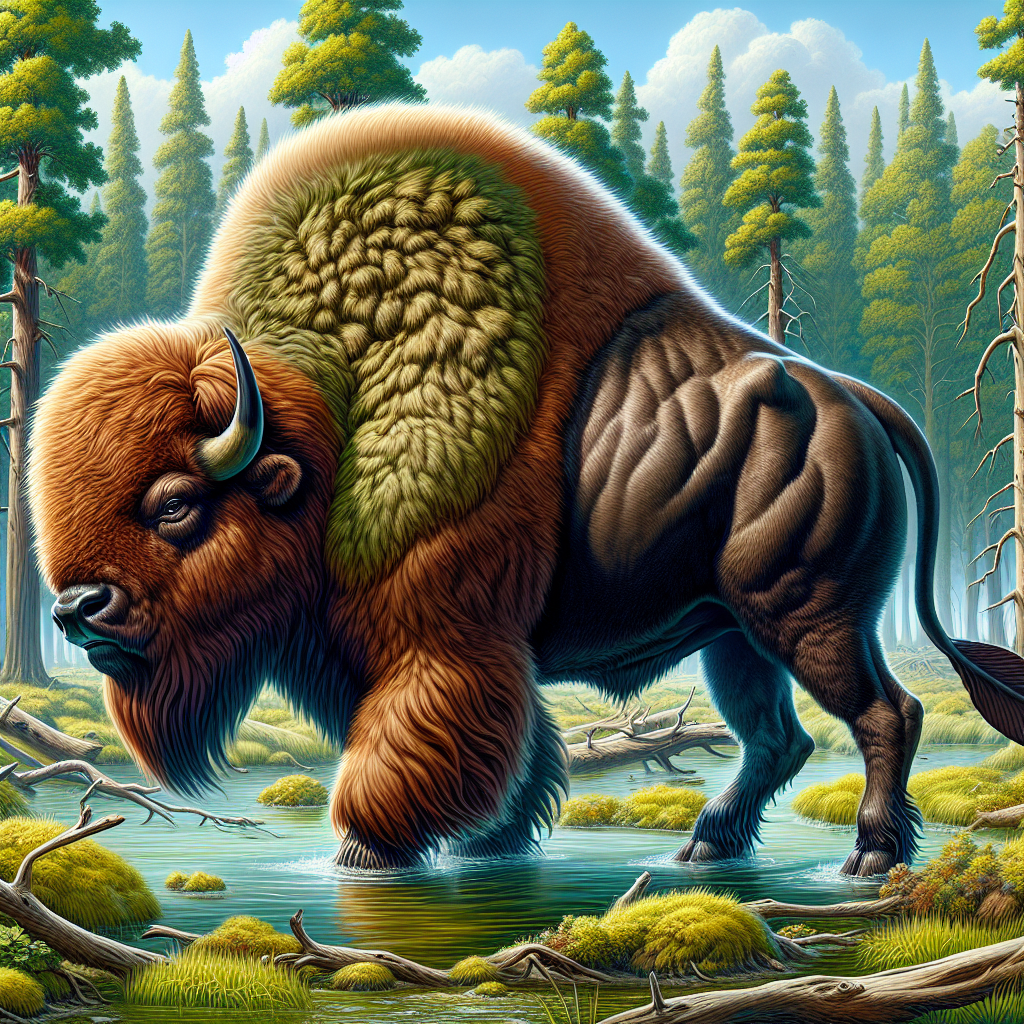 Bisonaver, an AI-generated hybrid of Bison and Beaver