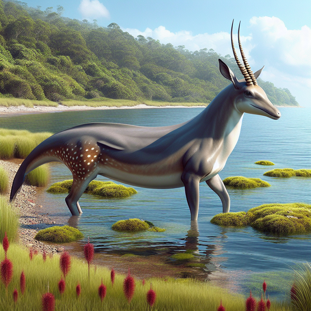 Dolphinelope, an AI-generated hybrid of Antelope and Dolphin