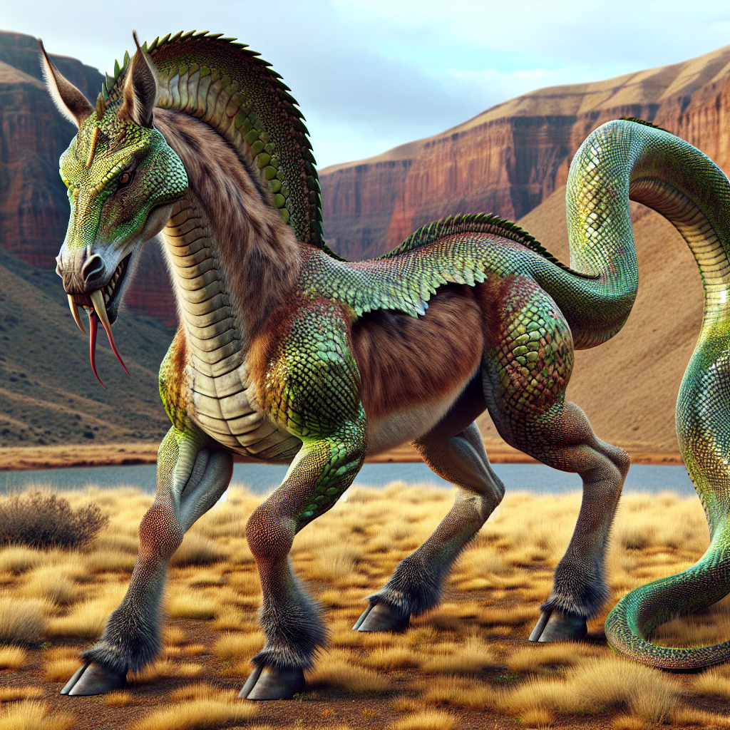 CobraDonk, an AI-generated hybrid of Donkey and Cobra
