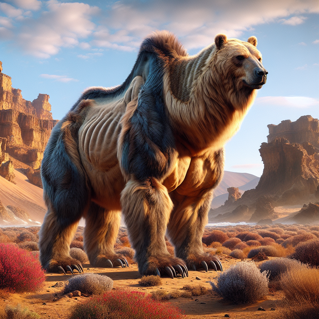 Bearamel, an AI-generated hybrid of Bear and Camel