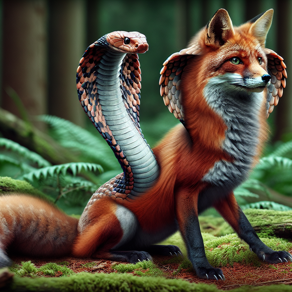 Cofoxra, an AI-generated hybrid of Cobra and Fox