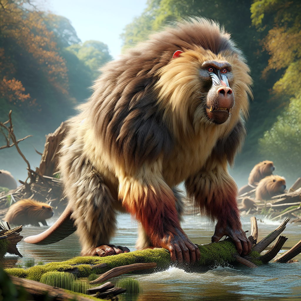 Baboaver, an AI-generated hybrid of Baboon and Beaver