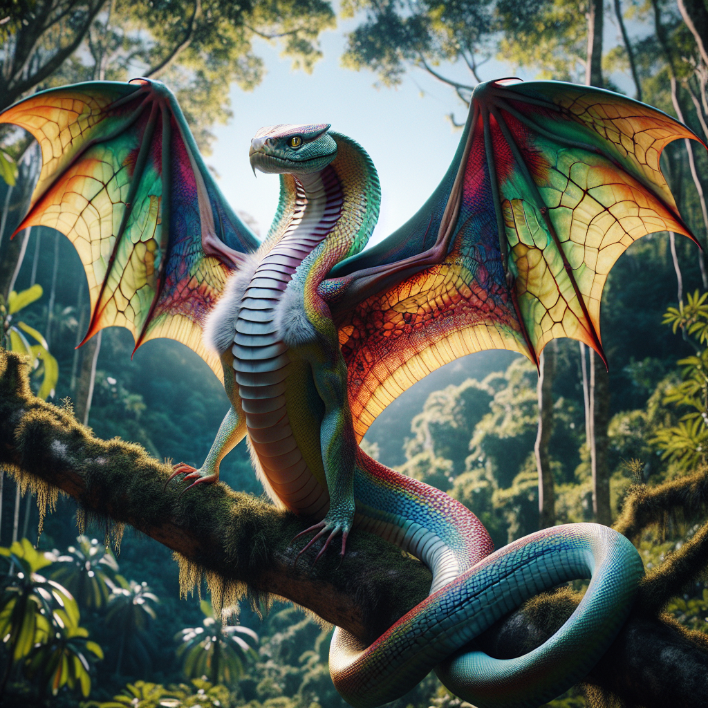 CobraBat, an AI-generated hybrid of Cobra and Bat