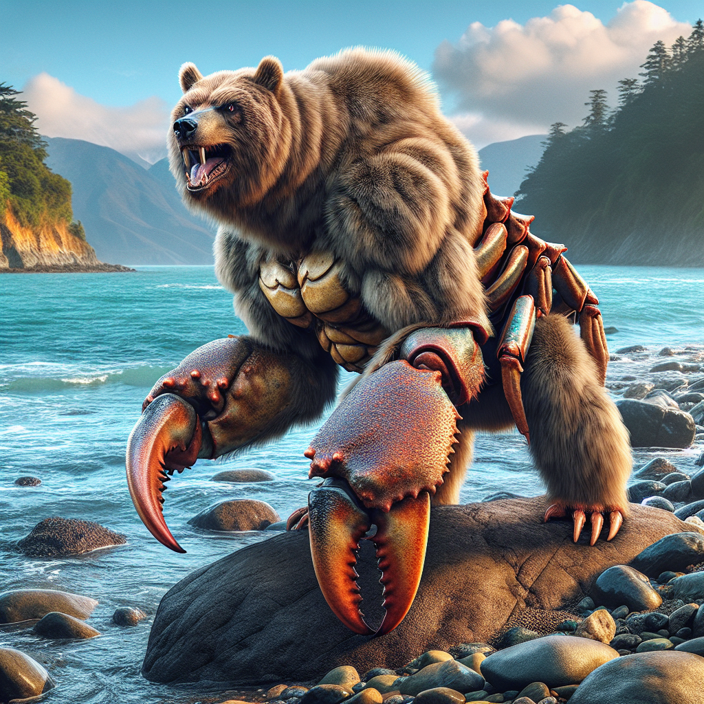 Bearab, an AI-generated hybrid of Bear and Crab
