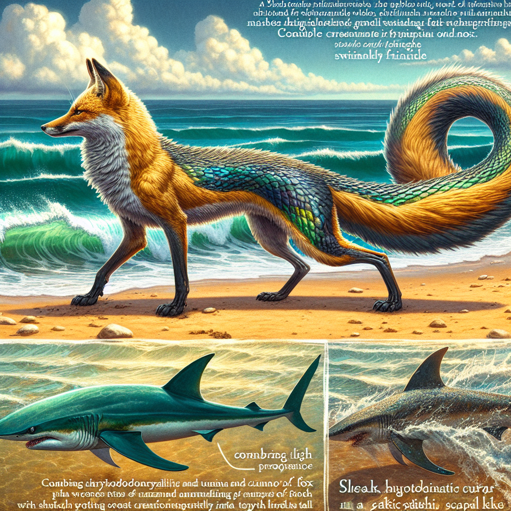 Fintail Fox, an AI-generated hybrid of Fox and Shark