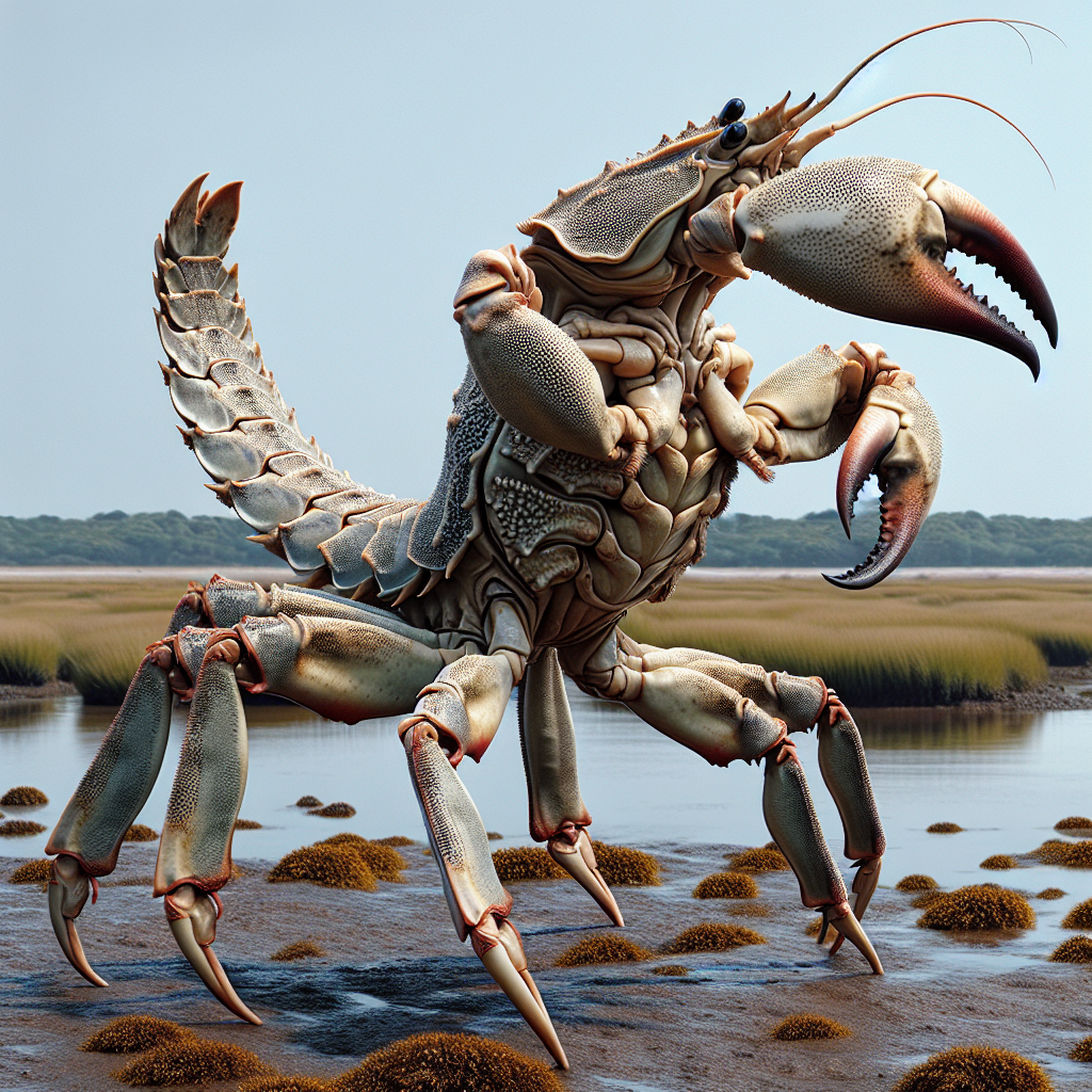 Kangaroo Crab, an AI-generated hybrid of Crab and Kangaroo