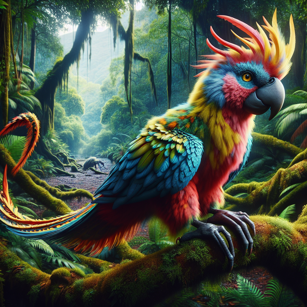 Cockatook, an AI-generated hybrid of Cockatoo and Monkey