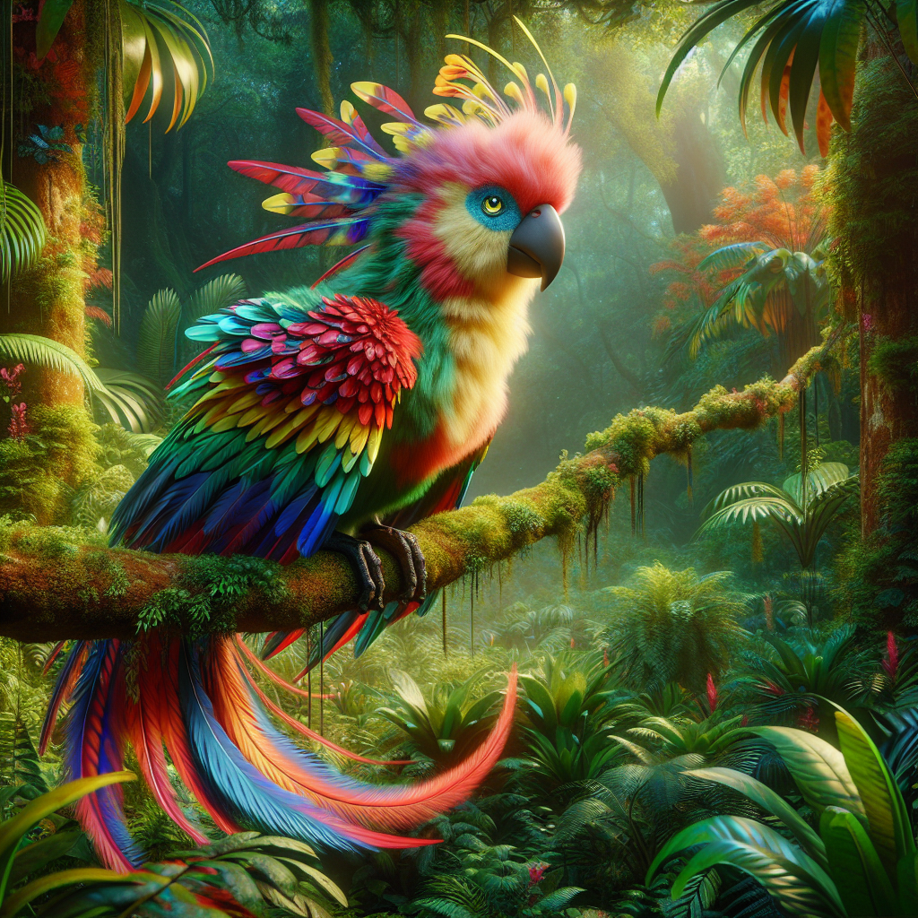 Cockatoonkey, an AI-generated hybrid of Cockatoo and Monkey