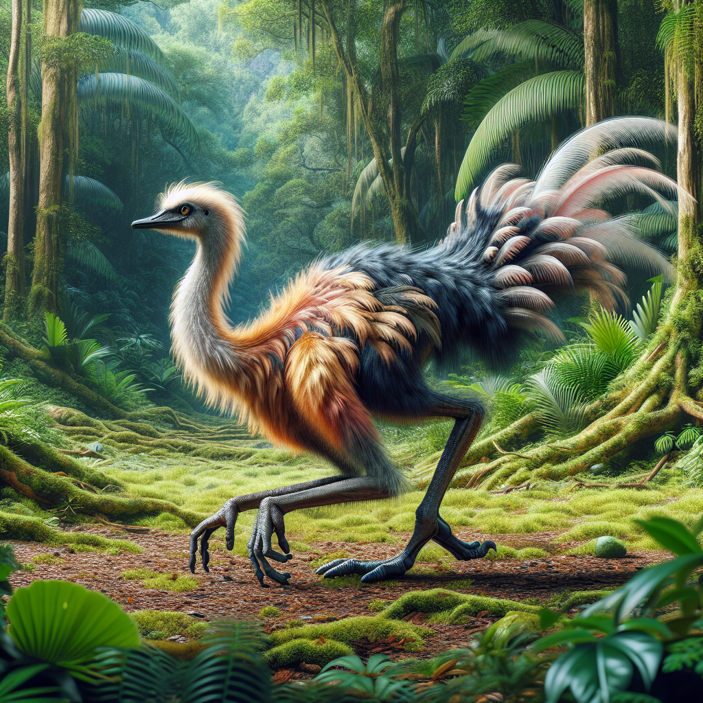 Monkstrich, an AI-generated hybrid of Monkey and Ostrich