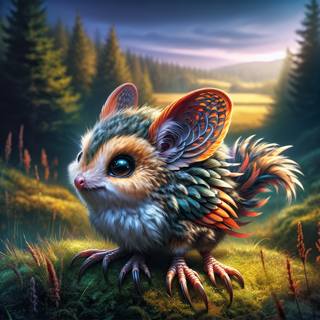 Mowl, an AI-generated hybrid of Mouse and Owl