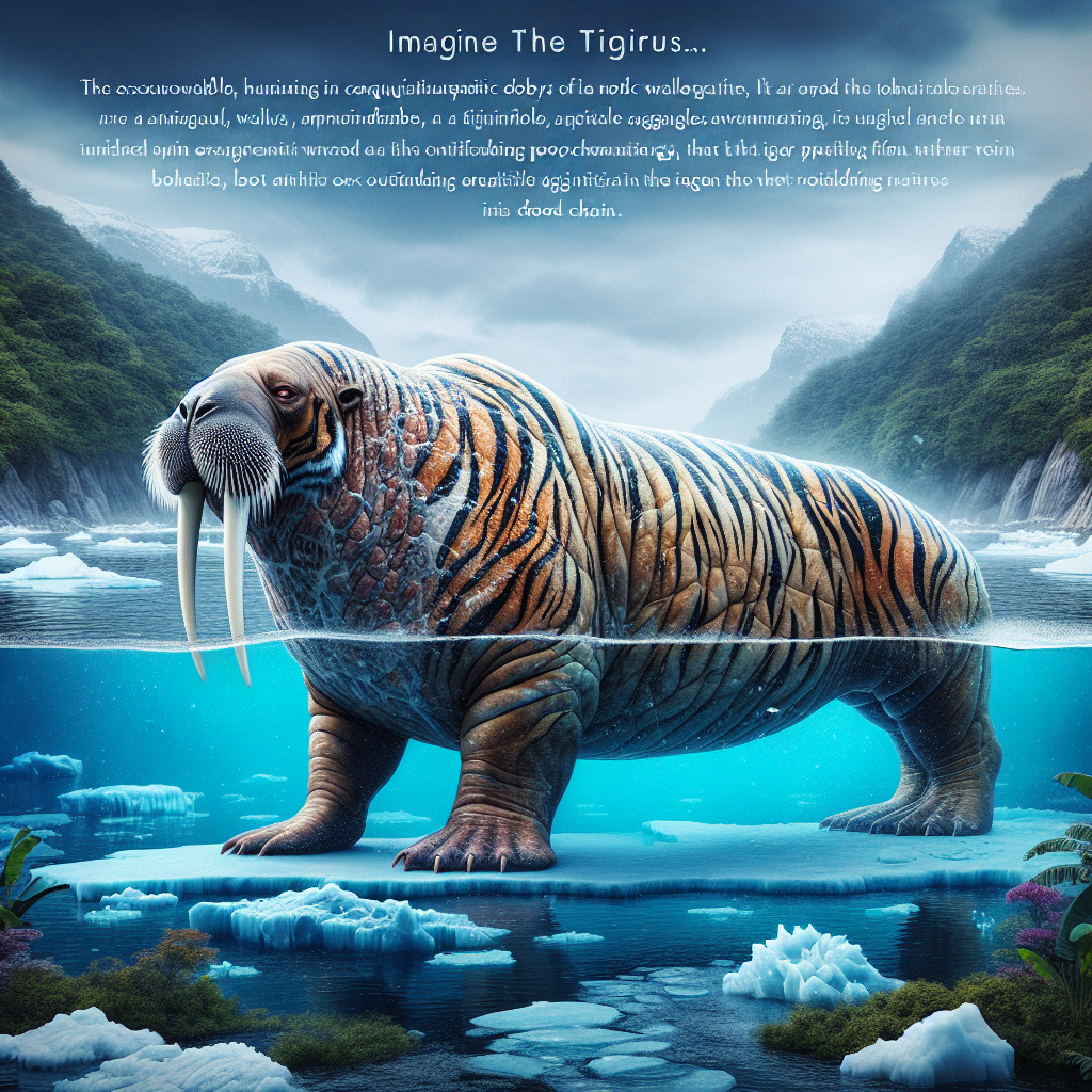 Tigrus, an AI-generated hybrid of Walrus and Tiger