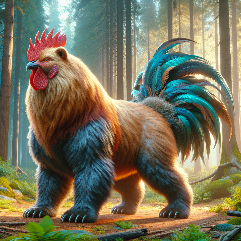 Bearkin, an AI-generated hybrid of Bear and Chicken