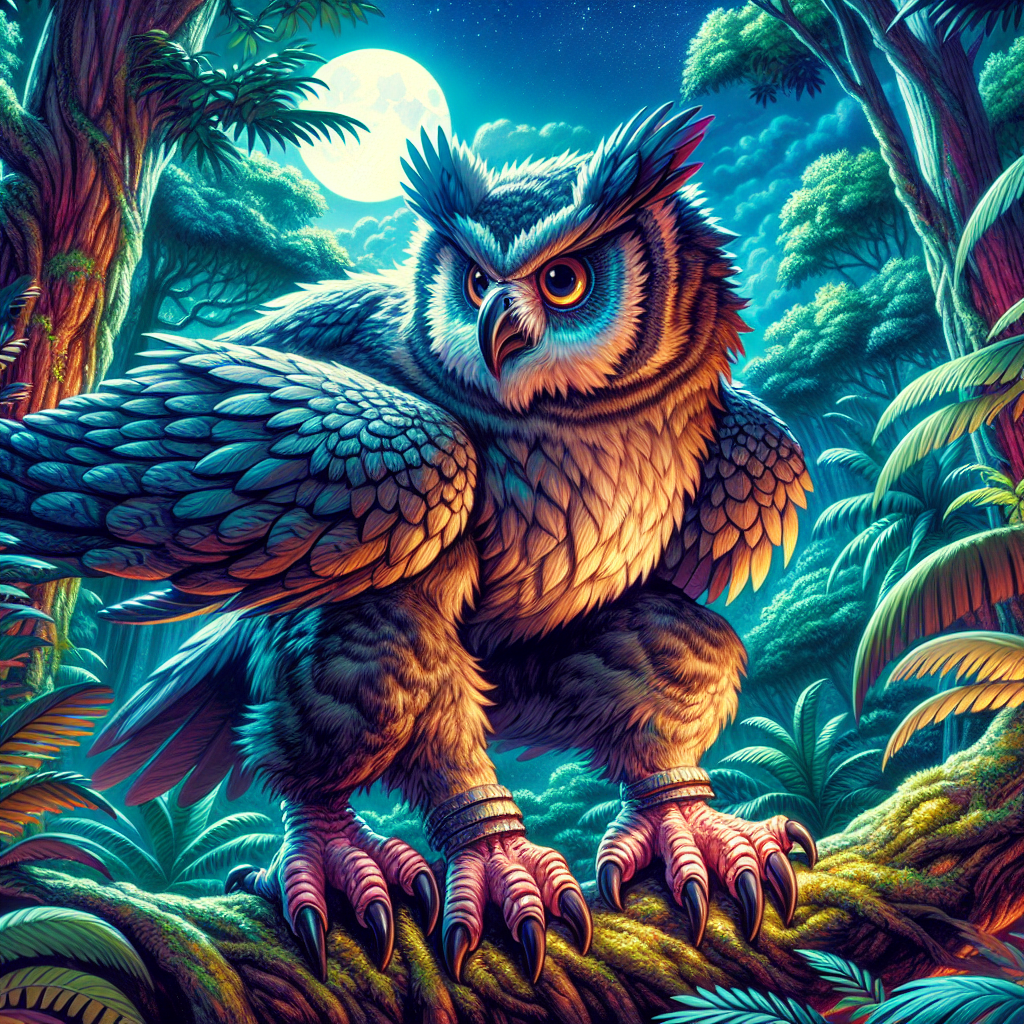 Gorowl, an AI-generated hybrid of Gorilla and Owl