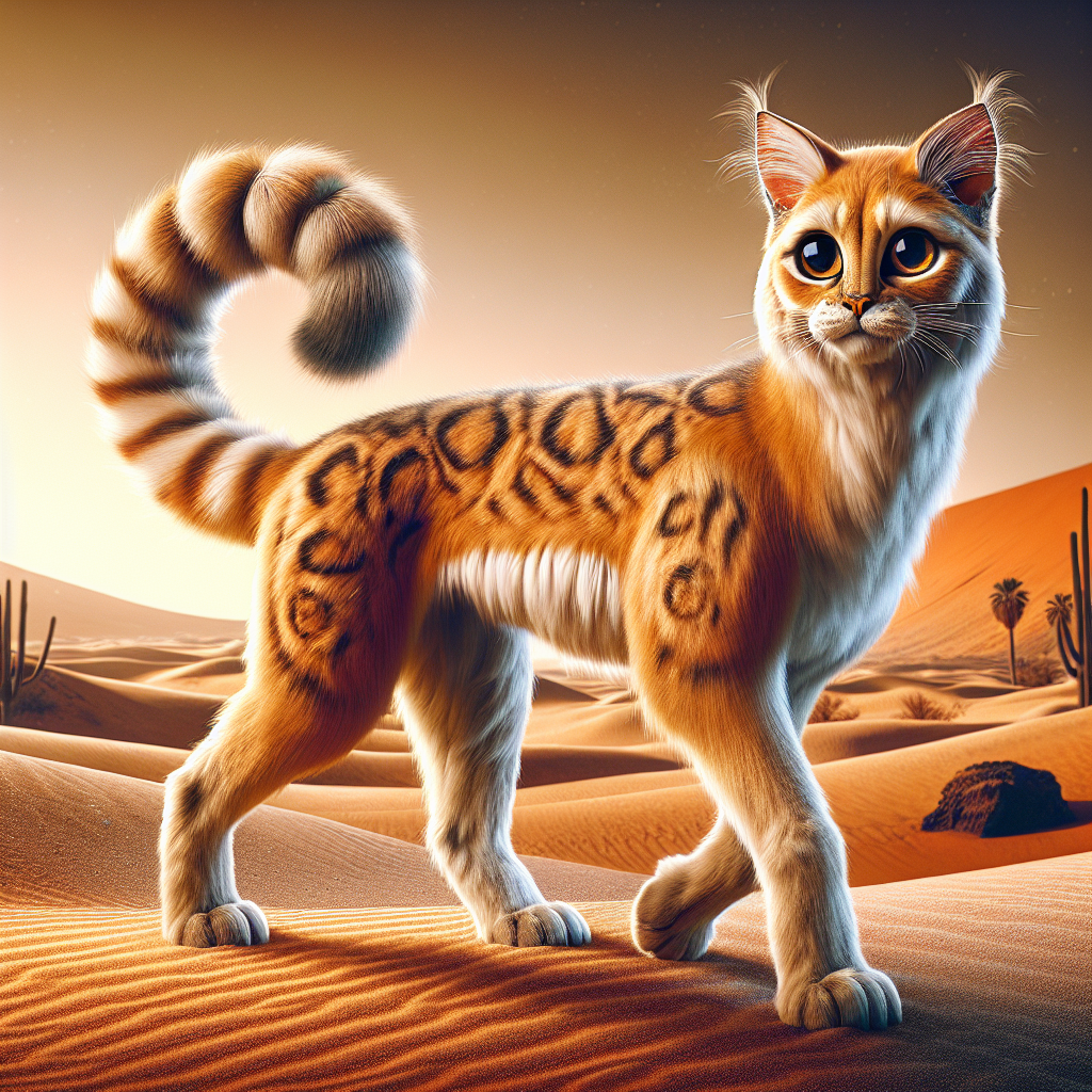 Camecat, an AI-generated hybrid of Camel and Cat