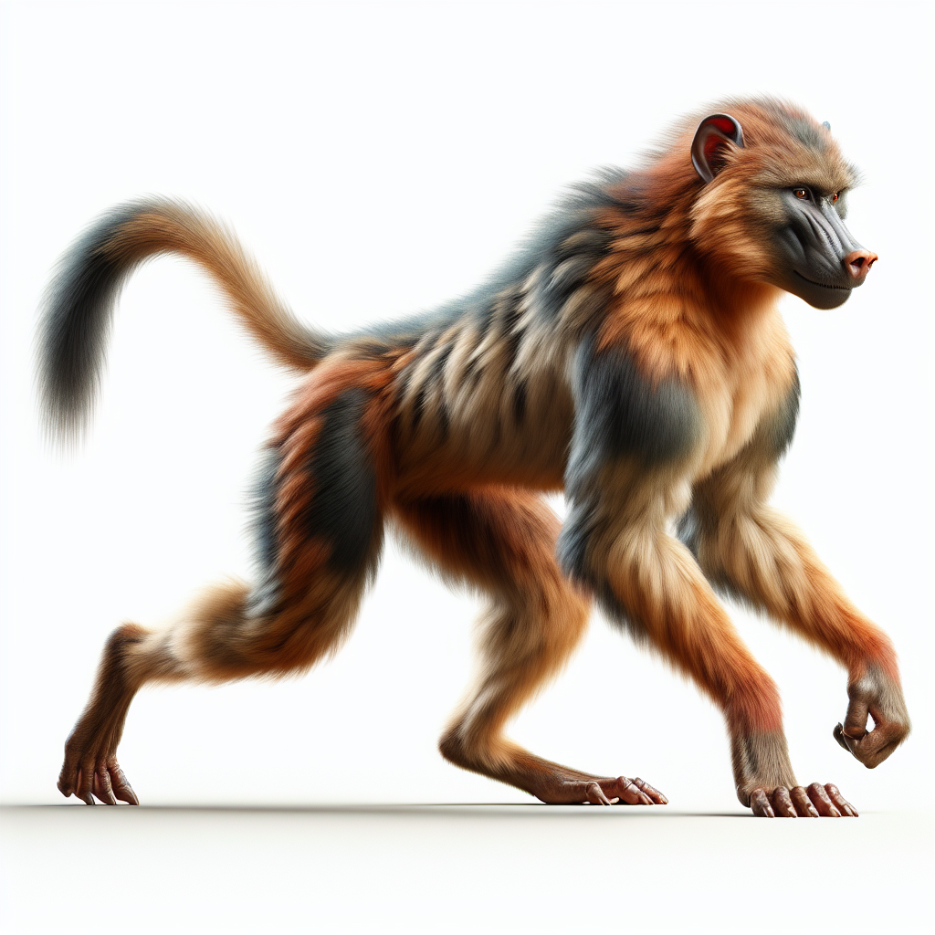 Coybaboon, an AI-generated hybrid of Baboon and Coyote