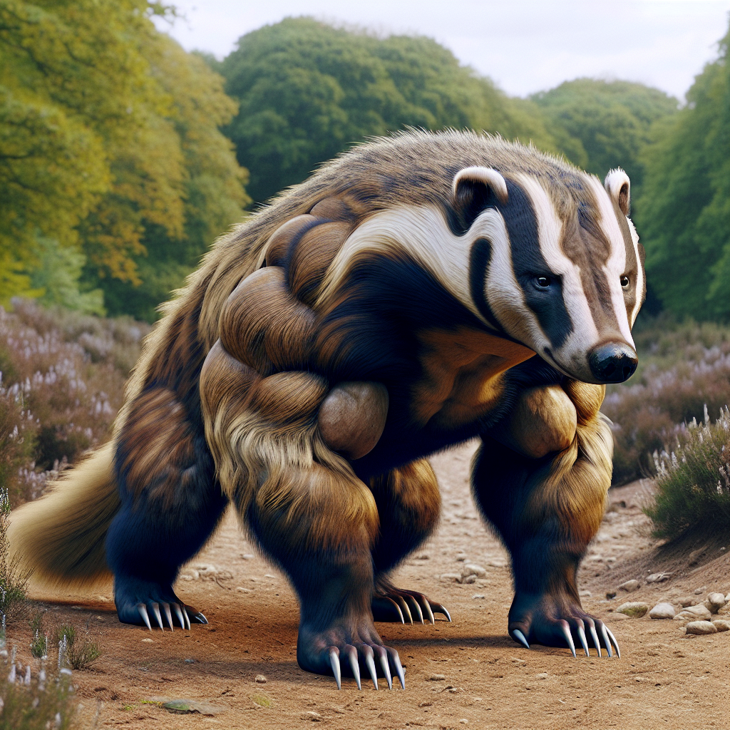 Babadger, an AI-generated hybrid of Baboon and Badger