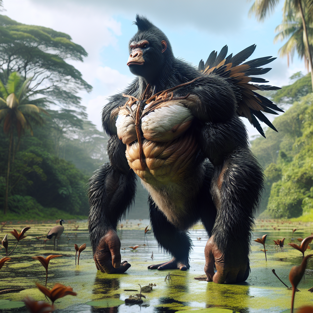 Gorooose, an AI-generated hybrid of Goose and Gorilla
