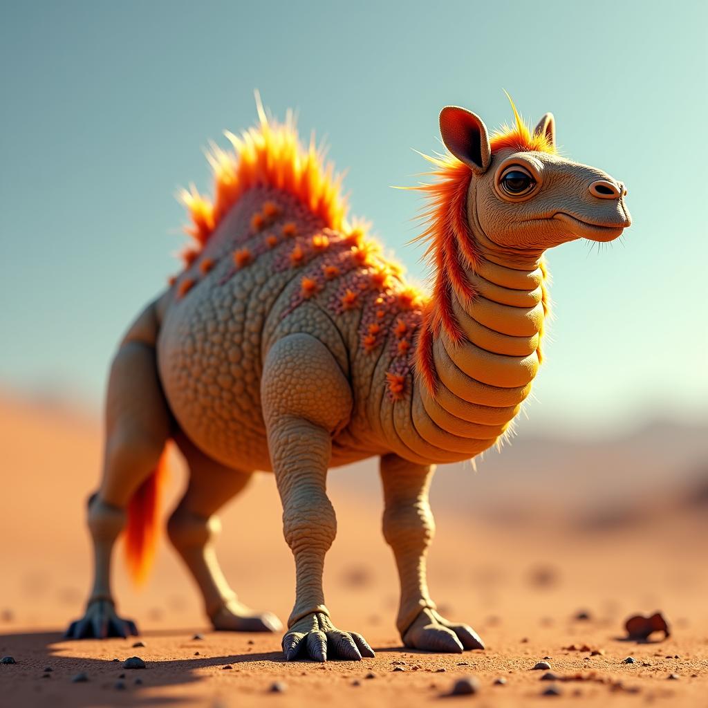 Catercamel, an AI-generated hybrid of Camel and Caterpillar