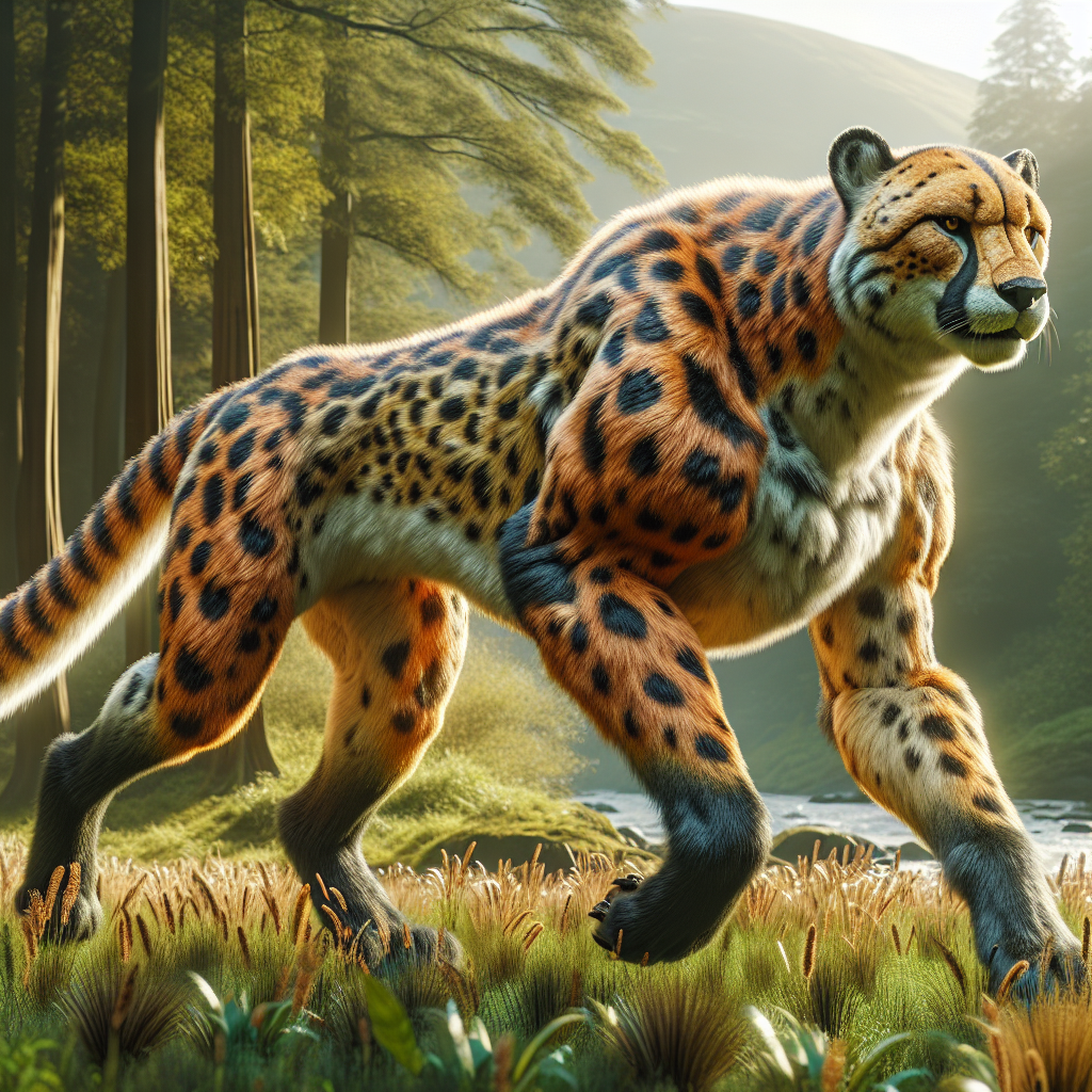 Cheetahbear, an AI-generated hybrid of Cheetah and Bear