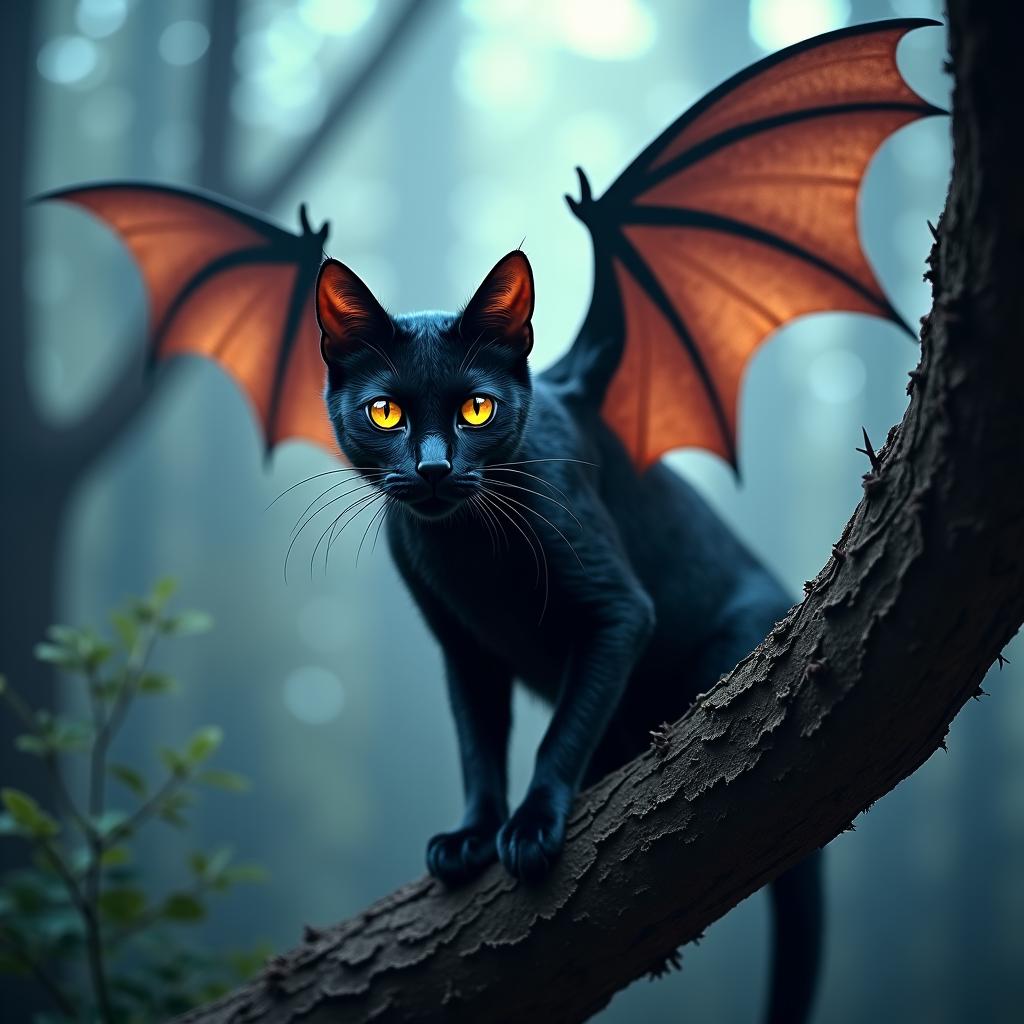 Batcat, an AI-generated hybrid of Bat and Cat