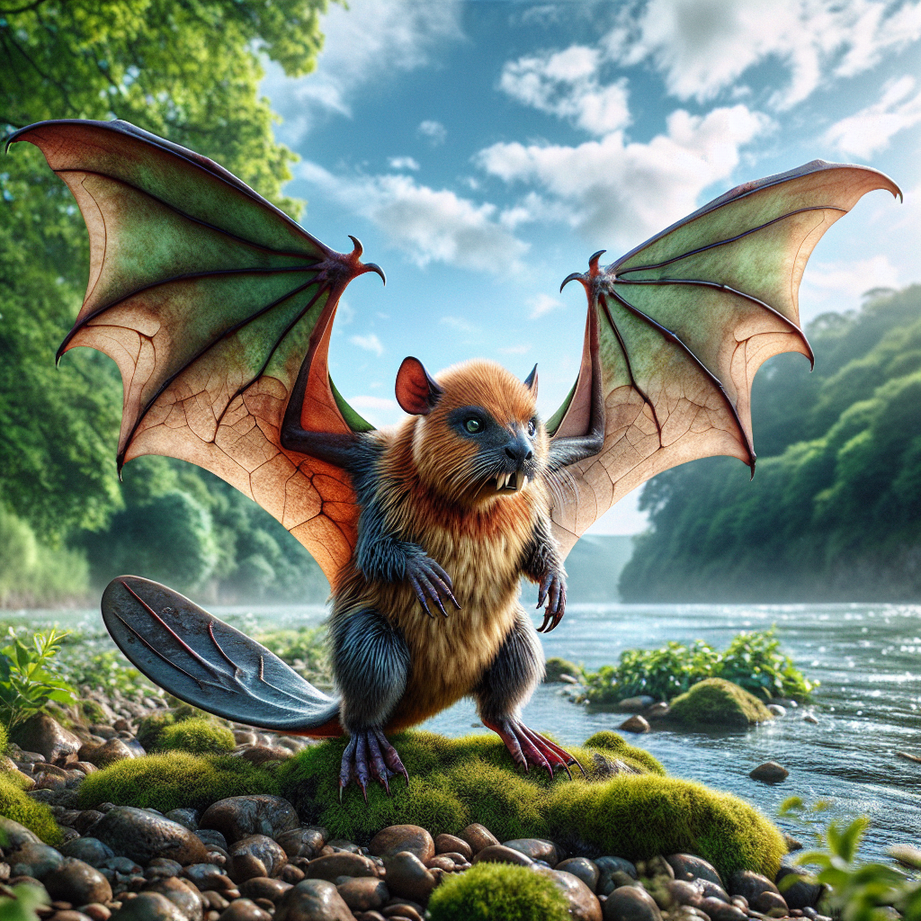 Beavibat, an AI-generated hybrid of Beaver and Bat