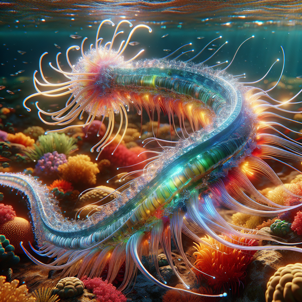 Jelleel, an AI-generated hybrid of Jellyfish and Eel